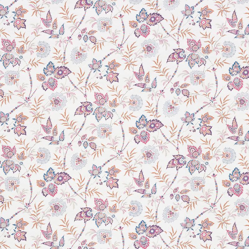 Schumacher Emperor'S Vine Aubergine Wallpaper