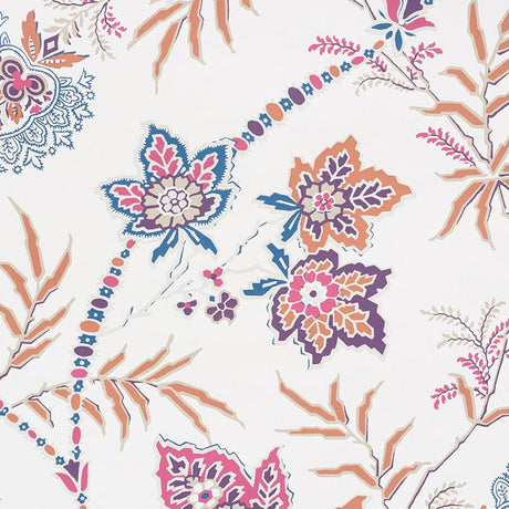 Schumacher Emperor'S Vine Aubergine Wallpaper