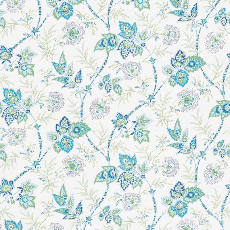Schumacher Emperor'S Vine Peacock Wallpaper