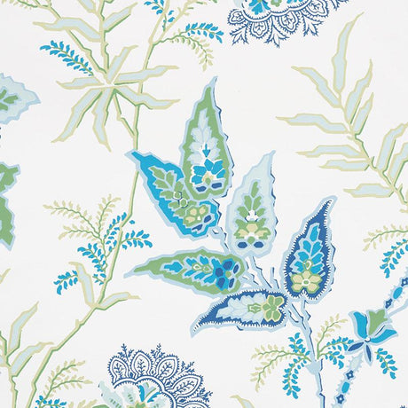 Schumacher Emperor'S Vine Peacock Wallpaper