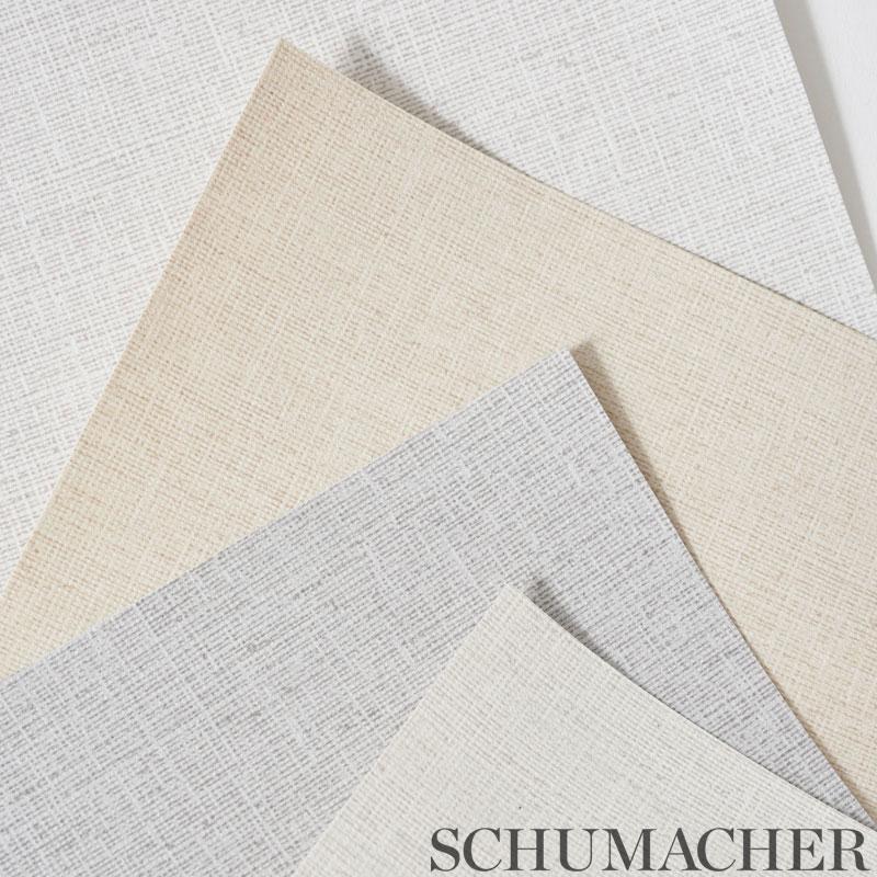 Schumacher Lotte Whitewash Wallpaper