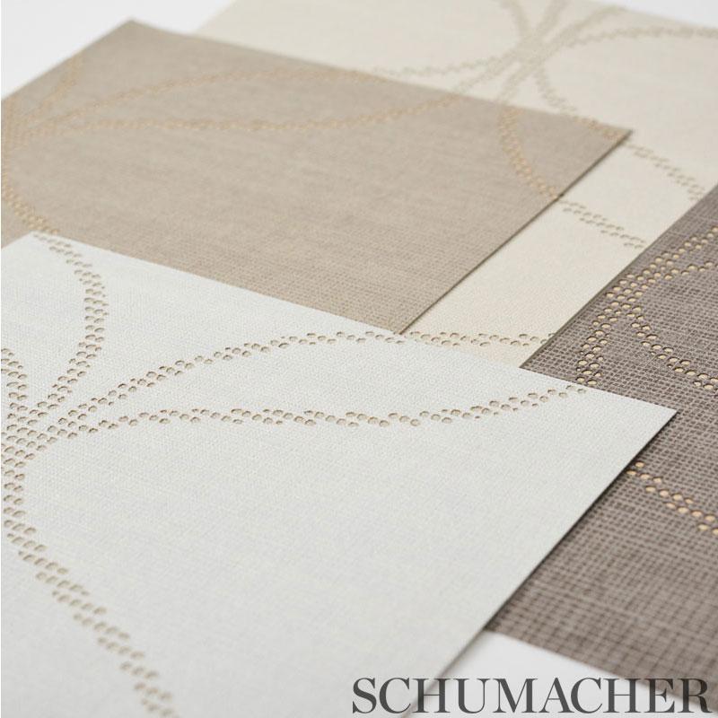 Schumacher Casavola Moonstone Wallpaper
