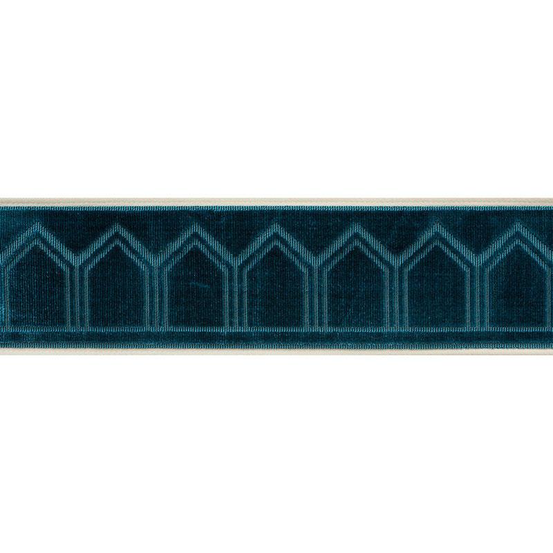 Schumacher Peacock Vizier Velvet Tape