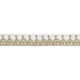 Schumacher Ivory Noelia Embroidered Tape