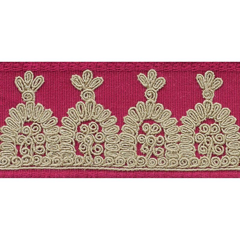 Schumacher Garnet Noelia Embroidered Tape