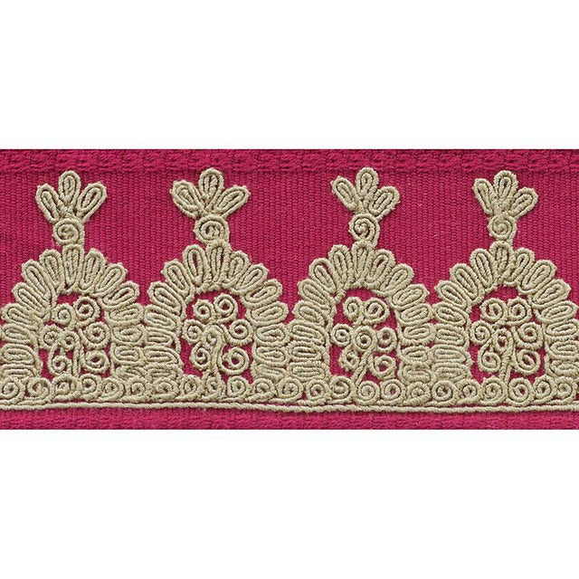 Schumacher Garnet Noelia Embroidered Tape