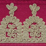 Schumacher Garnet Noelia Embroidered Tape