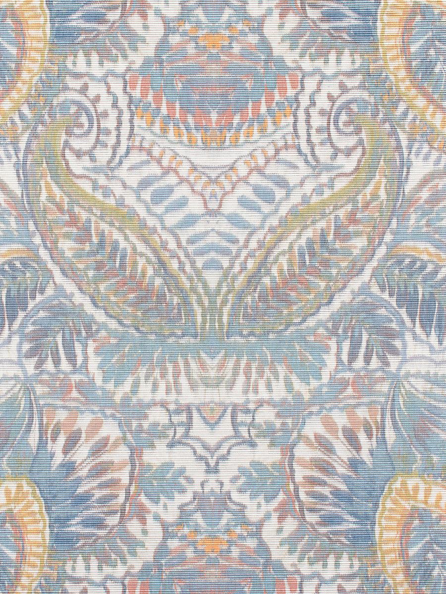 Scalamandre Indra Slate Blue/Multi Fabric
