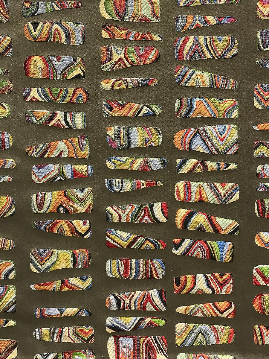 Scalamandre Galisteo Grey/Multi Fabric