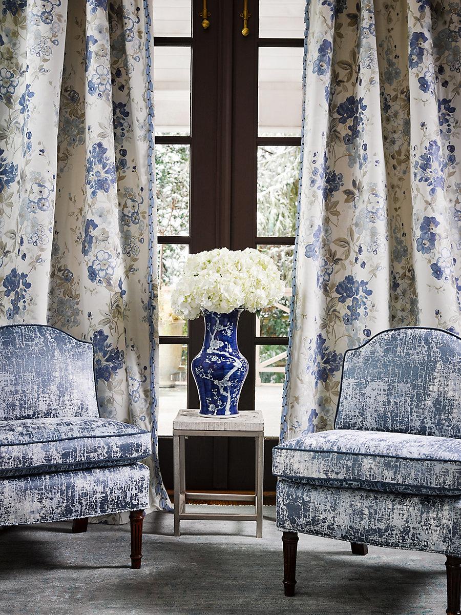 Scalamandre Tesoro Printed Velvet Antique Fabric