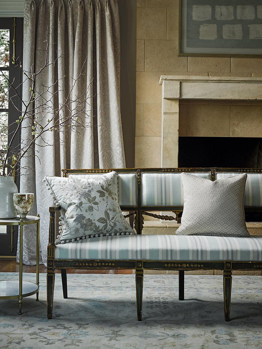 Scalamandre Camille Damask Lakeside Fabric