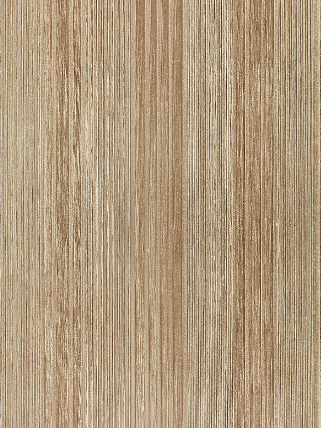 Scalamandre Pacific Stripe Taupe & Silver Wallpaper