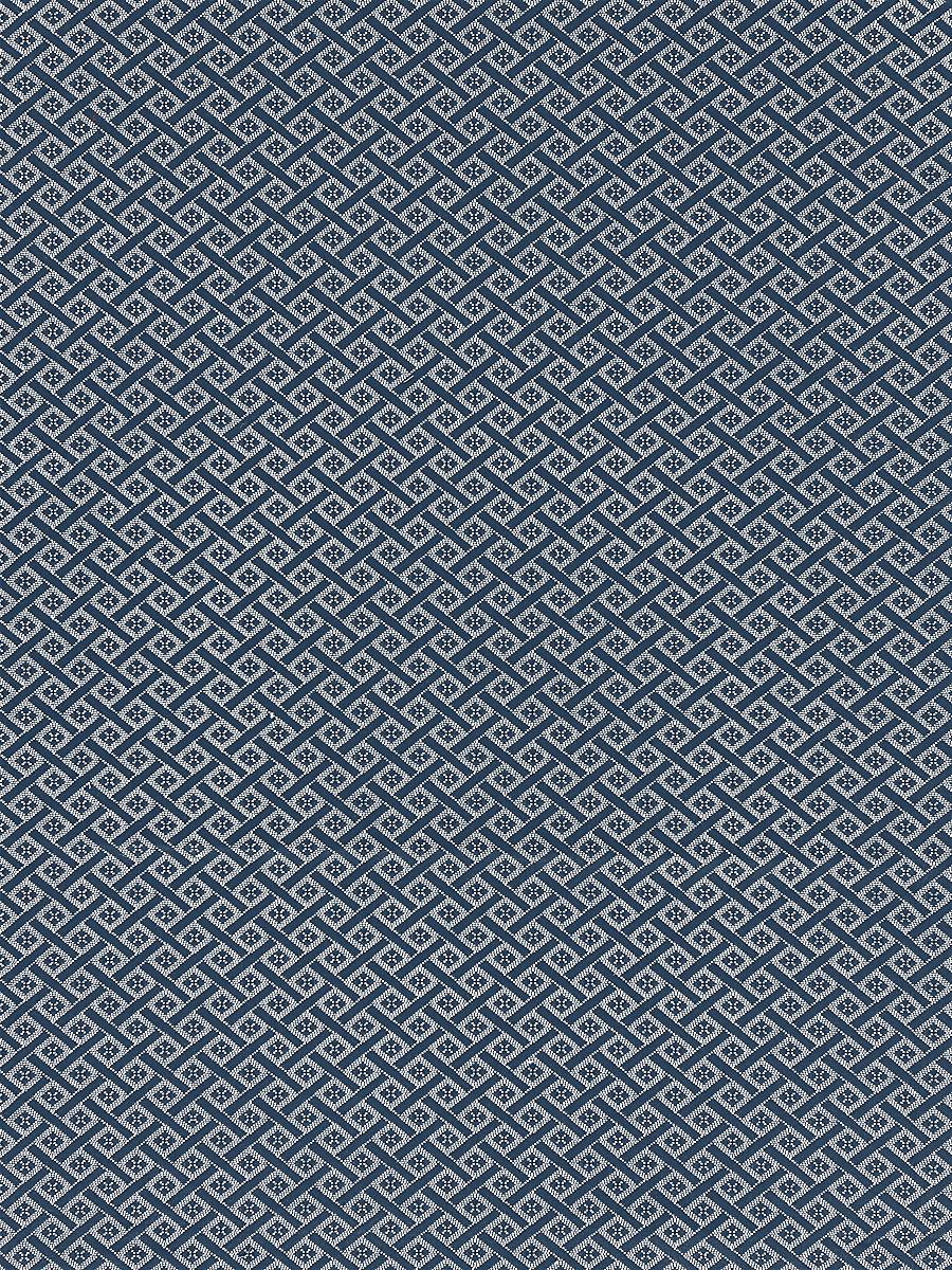Scalamandre Diamante Matelasse Navy Fabric