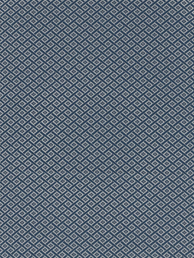 Scalamandre Diamante Matelasse Navy Fabric