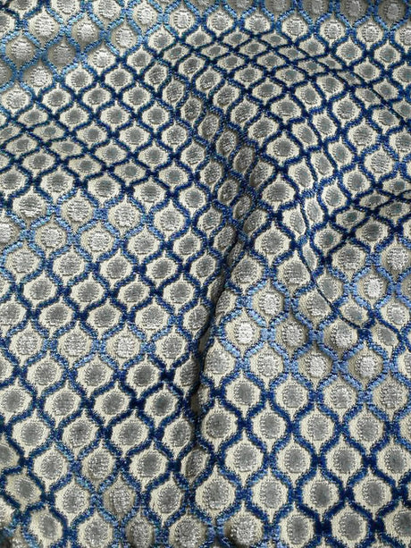 Scalamandre So Padova Bleu Blue Fabric