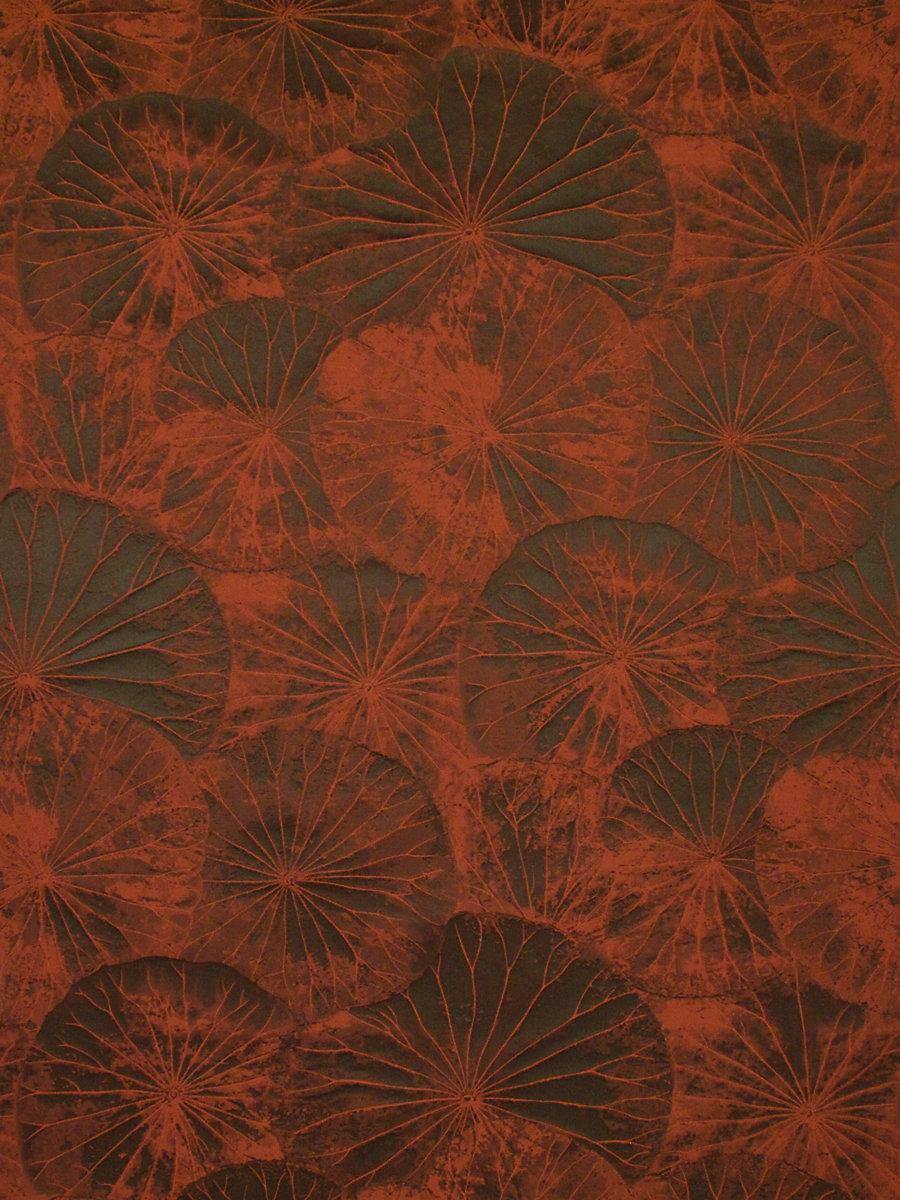 Scalamandre Lotus Burnt Orange Fabric