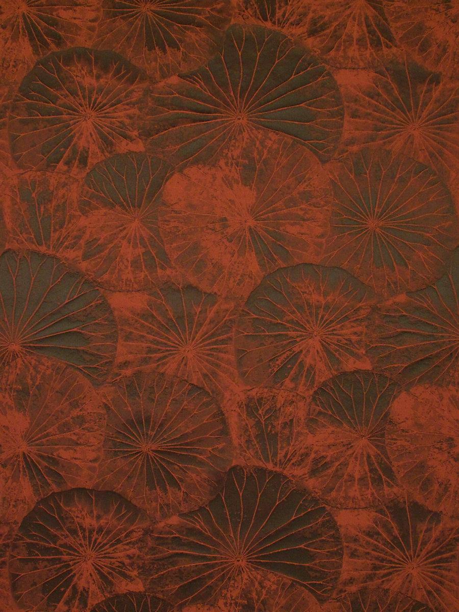 Scalamandre Lotus Burnt Orange Fabric