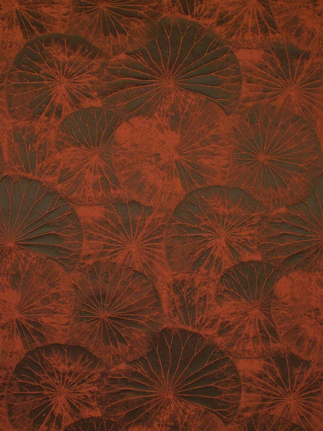 Scalamandre Lotus Burnt Orange Fabric