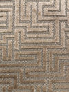 Old World Weavers Velluto Labirinto Sand Fabric