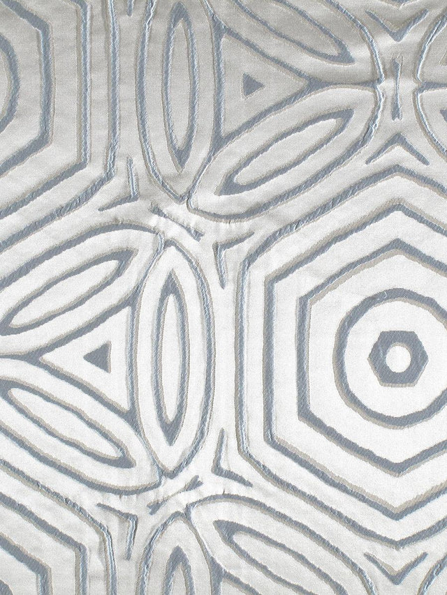 Scalamandre Trinita Dei Monti Geo Light Blue Fabric