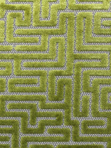 Scalamandre Velluto Labirinto Citron Fabric