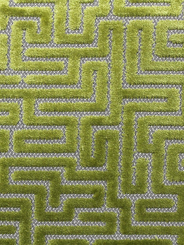 Scalamandre Velluto Labirinto Citron Fabric