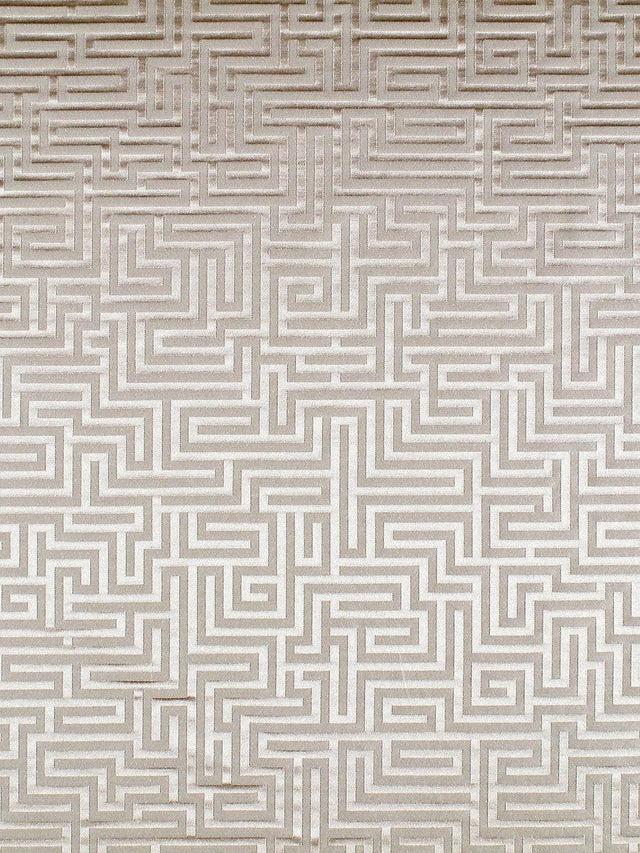 Scalamandre Piazza Navona Labryinth Almond Fabric