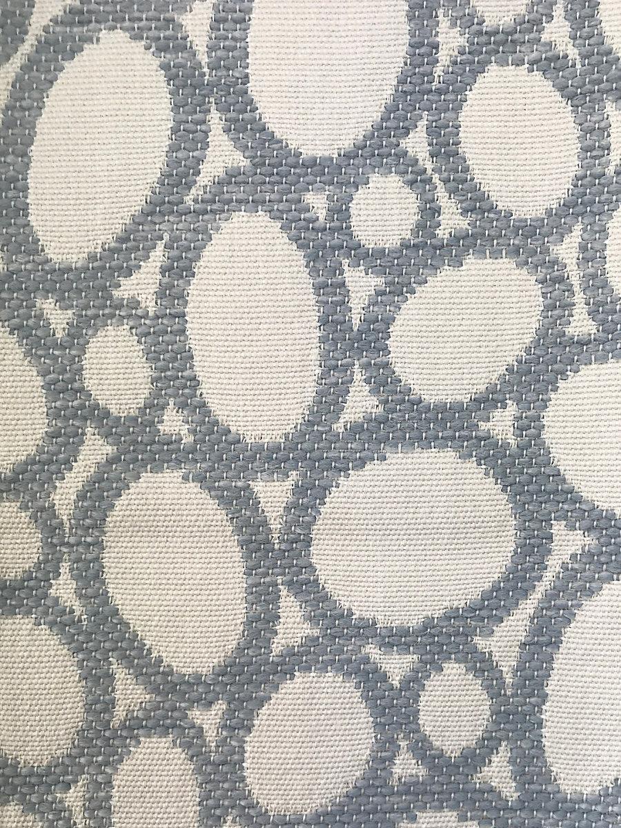 Scalamandre Madagascar Ovals Fr Powder Blue Fabric