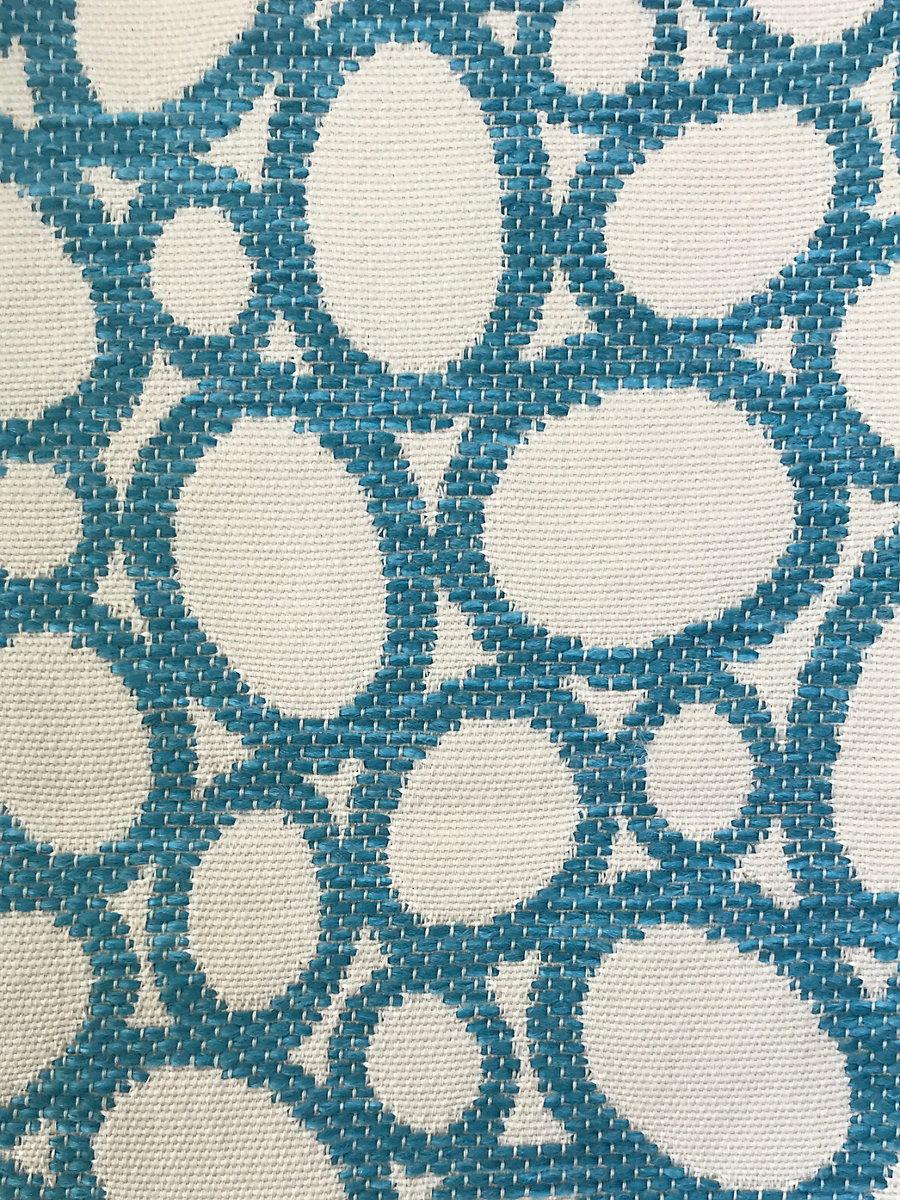 Scalamandre Madagascar Ovals Fr Aqua Fabric