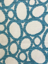 Scalamandre Madagascar Ovals Fr Aqua Fabric