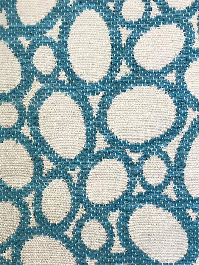 Scalamandre Madagascar Ovals Fr Aqua Fabric
