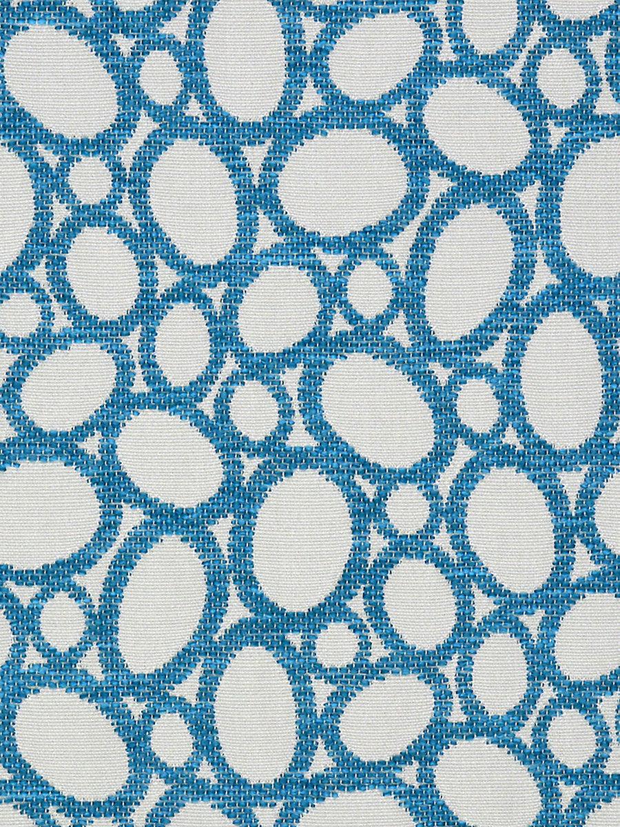 Scalamandre Madagascar Ovals Fr Aqua Fabric