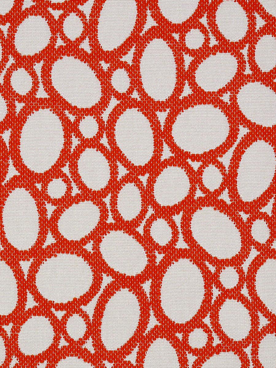 Scalamandre Madagascar Ovals Fr Tangerine Fabric