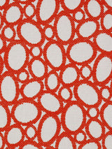 Scalamandre Madagascar Ovals Fr Tangerine Fabric