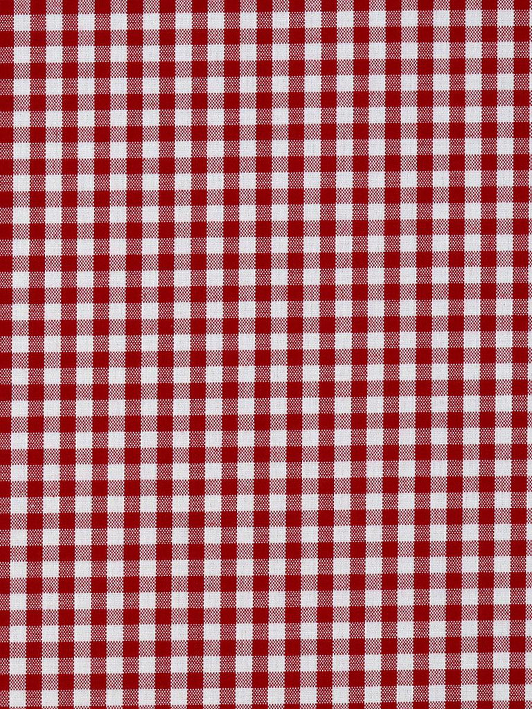 Old World Weavers POKER CHECK RED Fabric
