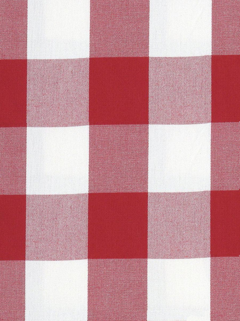 Old World Weavers Poker Large Plaid Red Fabric