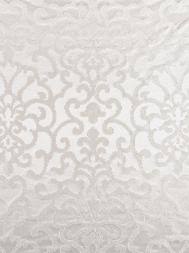 Scalamandre Galleria Colonna Damasco Snow Fabric