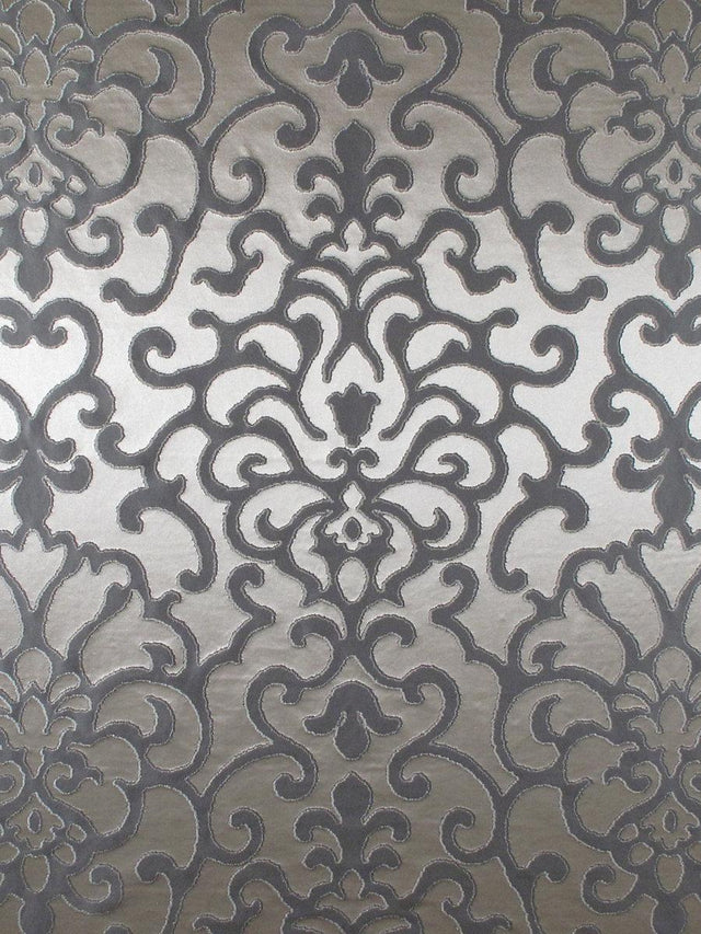 Scalamandre Galleria Colonna Damasco Grey Fabric