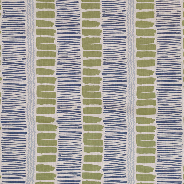 Lee Jofa SALTAIRE LIME/INDIGO/BLUE Fabric