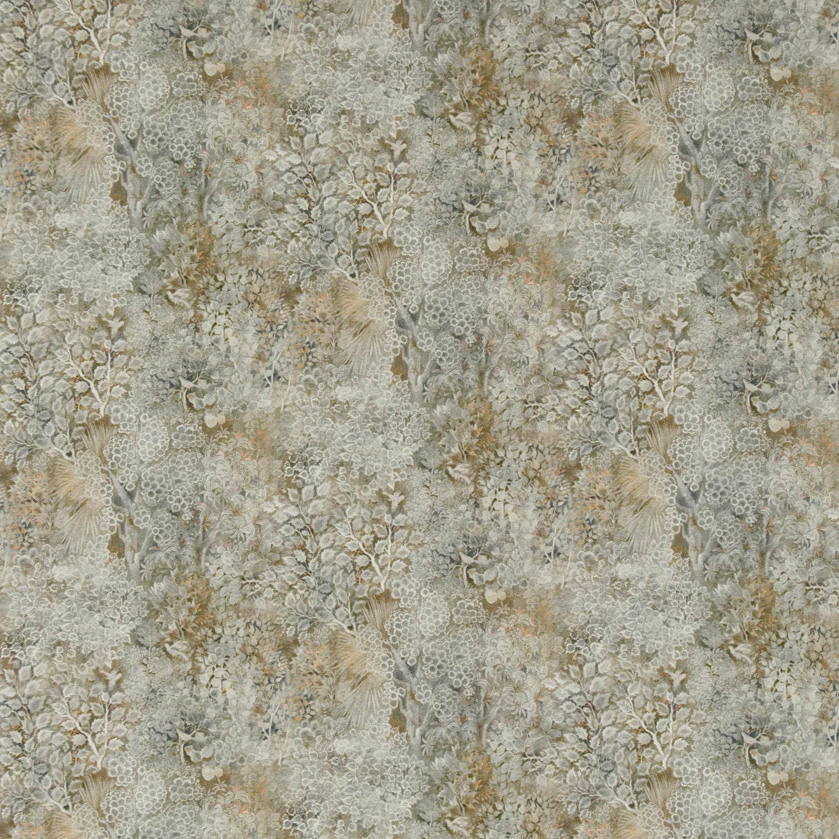 G P & J Baker PERSIAN GARDEN LINEN NATURAL Fabric