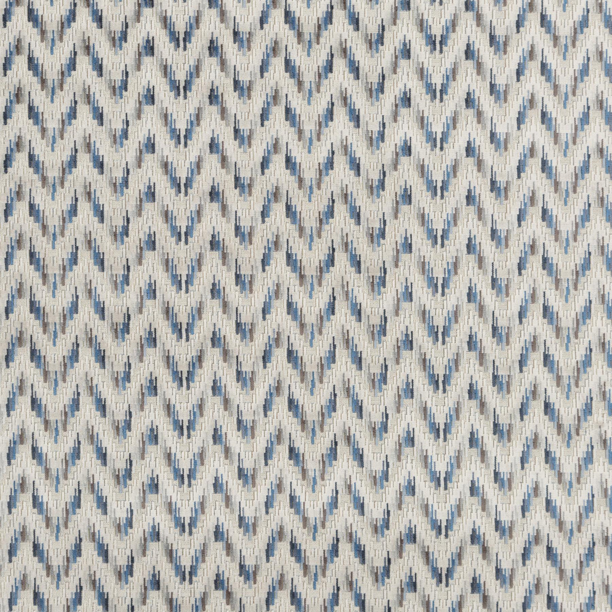 Baker Lifestyle CARNIVAL CHEVRON INDIGO Upholstery Fabric