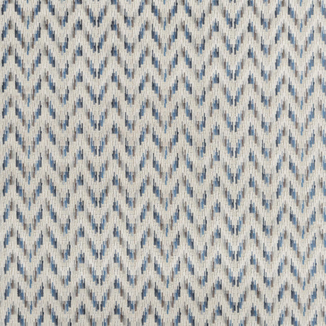 Baker Lifestyle CARNIVAL CHEVRON INDIGO Upholstery Fabric