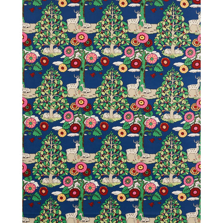 Schumacher Fantasy Forest Blue & Multi Fabric