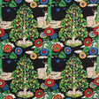 Schumacher Fantasy Forest Black & Multi Fabric