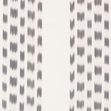 Schumacher Izmir Ikat Stripe Grey Fabric