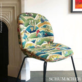 Schumacher Gerry Embroidery Document Fabric