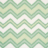 Schumacher Chevron Ikat Green Fabric