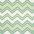 Schumacher Chevron Ikat Green Fabric