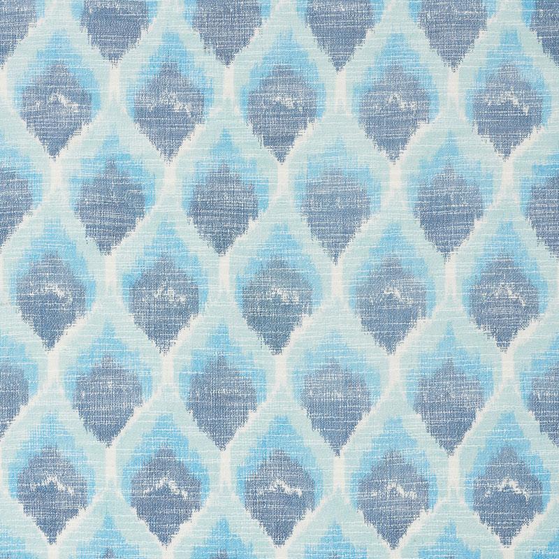 Schumacher Odisha Ikat Blues Fabric