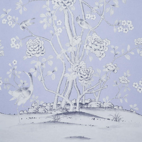 Schumacher Chinois Palais Panel Lavender Wallpaper
